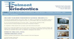 Desktop Screenshot of belmontperiodontics.com