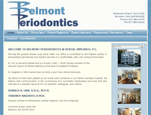 Tablet Screenshot of belmontperiodontics.com